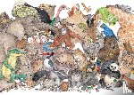  - Puzzel (200 stukjes): Beestenboel, uit "Van mug tot olifant", Ingrid en Dieter Schubert