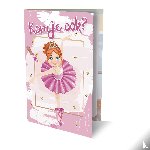  - Ballerina  - Uitnodiging PK 949 / set van 6