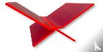  - Boekenstandaard perspex middel design Fuchsia Roze transparant
