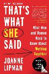 Lipman, Joanne - That's What She Said