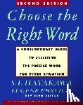 Hayakawa, S. I. - Choose the Right Word