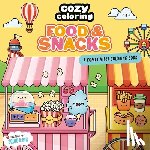Squid&pig - Cozy Coloring: Food & Snacks: A Comfy Vibes Coloring Book for Adults and Kids: Simple, Relaxing Pages Featuring Foods, Drinks, Desserts, and More!
