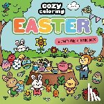 Collins, Bernie - Cozy Coloring: Easter: A Comfy Vibes Coloring Book for Adults and Kids: Simple, Relaxing Pages Featuring Bouncing Bunnies, Hidden Eggs, and Spring Flo