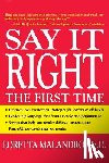 Malandro, Loretta - Say It Right the First Time