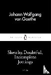 Goethe, Johann Wolfgang von - Sketchy, Doubtful, Incomplete Jottings