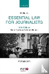 Harrison, Sian (Law Editor, Hanna, Mark (Senior Examiner for the NCTJ Media Law Examinations Board and Emeritus Fellow - McNae's Essential Law for Journalists
