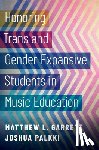 Garrett, Matthew L. (Professor of Music Education and Director of the University Center for Innovation in Teaching and Education (UCITE), Palkki, Joshua (Assistant Professor of Music Lear ning and Teaching and Associate Director of Choral Musi - Honoring Trans and Gender-Expansive Students in Music Education