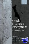  - Greek Historical Inscriptions, 404-323 BC - 404-323 Bc
