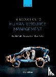 Banfield, Paul (Honorary Lecturer and Module Director at the University of Dundee, Kay, Rebecca (Previously a HR Consultant and Fellow of the CIPD) - Introduction to Human Resource Management