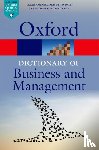  - A Dictionary of Business and Management