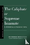 Rida, Muhammad Rashid - The Caliphate or Supreme Imamate
