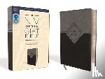 Zondervan - Niv, Premium Gift Bible, Leathersoft, Black/Gray, Red Letter Edition, Comfort Print