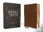 Zondervan - NASB, The Grace and Truth Study Bible, Premium Goatskin Leather, Brown, Premier Collection, Black Letter, 1995 Text, Art Gilded Edges, Comfort Print