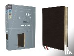 Zondervan - NIV, Thinline Bible, Giant Print, Bonded Leather, Black, Red Letter Edition