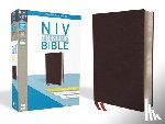 Zondervan - NIV, Thinline Bible, Giant Print, Bonded Leather, Burgundy, Indexed, Red Letter Edition