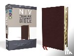 Zondervan - NIV, Thinline Reference Bible, Bonded Leather, Burgundy, Red Letter Edition, Indexed, Comfort Print