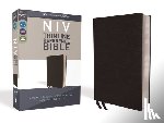 Zondervan - NIV, Thinline Reference Bible, Bonded Leather, Black, Red Letter Edition, Comfort Print