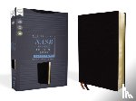 Zondervan - NASB, Thinline Bible, Large Print, Bonded Leather, Black, Red Letter, 1995 Text, Comfort Print