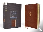 Zondervan - NASB, Thinline Bible, Large Print, Leathersoft, Brown, Red Letter, 1995 Text, Comfort Print