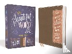 Zondervan - Niv, Beautiful Word Bible, Updated Edition, Peel/Stick Bible Tabs, Leathersoft, Brown/Pink, Red Letter, Comfort Print: 600+ Full-Color Illustrated Ver