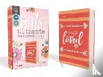 Zondervan, Zondervan - NIV, Girls' Ultimate Backpack Bible, Faithgirlz Edition, Compact, Flexcover, Coral, Red Letter, Comfort Print