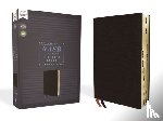 Zondervan - NASB, Thinline Bible, Bonded Leather, Black, Red Letter, 1995 Text, Thumb Indexed, Comfort Print