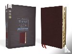 Zondervan - NASB, Thinline Bible, Large Print, Bonded Leather, Burgundy, Red Letter, 1995 Text, Thumb Indexed, Comfort Print