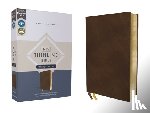 Zondervan - Niv, Thinline Bible, Passaggio Setting, Leathersoft, Brown, Red Letter, Comfort Print: Elegantly Uniting Single and Double Columns Into One Passaggio
