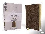 Zondervan - NASB, Thinline Bible, Large Print, Passaggio Setting, Leathersoft, Brown, Red Letter, 1995 Text, Comfort Print