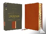 Thompson, Frank Charles - Esv, Thompson Chain-Reference Bible, Genuine Leather, Calfskin, Tan, Red Letter, Thumb Indexed