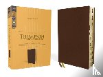 Thompson, Frank Charles - KJV, Thompson Chain-Reference Bible, Genuine Leather, Calfskin, Brown, Red Letter, Thumb Indexed, Comfort Print