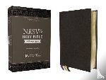Zondervan - NRSVue, Holy Bible with Apocrypha, Premium Goatskin Leather, Black, Premier Collection, Art Gilded Edges, Comfort Print