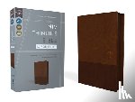 Zondervan - Niv, Thinline Bible, Large Print, Leathersoft, Brown, Zippered, Red Letter, Comfort Print