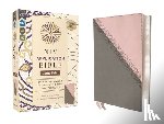 Zondervan - NIV Application Bible, Large Print, Leathersoft, Pink/Gray, Red Letter, Comfort Print: Bringing the Ancient Message of the Bible Into Your World