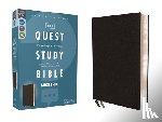 Christianity Today Intl - Niv, Quest Study Bible, Large Print, Bonded Leather, Black, Comfort Print: The Only Q and A Study Bible