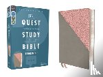 Christianity Today Intl - Niv, Quest Study Bible, Large Print, Leathersoft, Gray/Pink, Comfort Print: The Only Q and A Study Bible