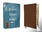 Christianity Today Intl - Niv, Quest Study Bible, Large Print, Leathersoft, Brown, Thumb Indexed, Comfort Print: The Only Q and A Study Bible