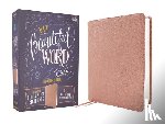 Zondervan - Niv, Beautiful Word Bible, Updated Edition, Peel/Stick Bible Tabs, Leathersoft, Pink, Red Letter, Comfort Print: 600+ Full-Color Illustrated Verses