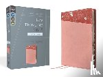 Zondervan - NIV, Thinline Bible, Large Print, Leathersoft, Pink, Red Letter, Thumb Indexed, Comfort Print