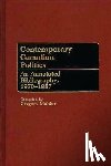 Mahler, Gregory - Contemporary Canadian Politics