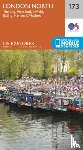 Ordnance Survey - London North, The City, West End, Enfield, Ealing, Harrow & Watford