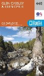 Ordnance Survey - Glen Cassley and Glen Oykel
