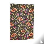 Paperblanks - 2026 Wild Flowers (Playful Creations) Mini 18-month Horizontal Hardcover Flexi Dayplanner 2025-2026 (Elastic Band Closure)