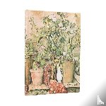 Paperblanks - 2026 Cezanne's Terracotta Pots and Flowers Midi 18-month Horizontal Hardcover Flexi Dayplanner 2025-2026 (Elastic Band Closure)