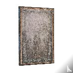 Paperblanks - 2026 Dove Grey (Old Leather Collection) Maxi 18-month Vertical Hardcover Flexi Dayplanner 2025-2026 (Elastic Band Closure)