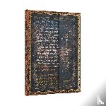 Paperblanks - 2026 Michelangelo, Handwriting (Embellished Manuscripts Collection) Midi 12-month Vertical Hardcover Flexi Dayplanner 2026 (Wrap Closure)