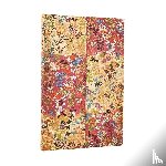 Paperblanks - 2026 Kara-ori Pink (Japanese Kimono) Maxi 12-month Horizontal Hardcover Flexi Dayplanner 2026 (Elastic Band Closure)
