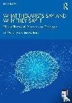 McHenry, Bill (St. Edward's University, McHenry, Jim (Edinboro University of Pennsylvania - What Therapists Say and Why They Say It