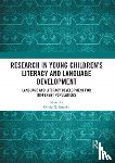  - Research in Young Children's Literacy and Language Development