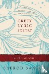 Santos, Sherod - Greek Lyric Poetry